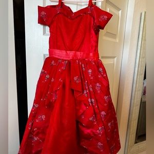 Disney Parks Elena of Avalor Red Princess Dress Gown Costume Size M